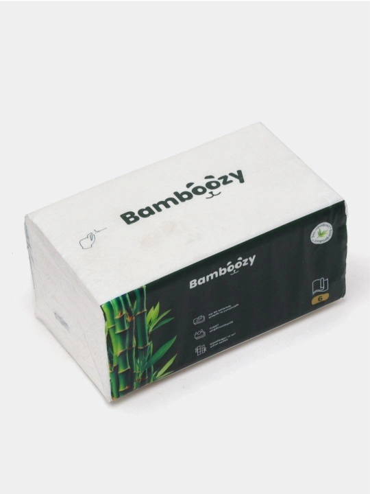 Экологичные бамбуковые салфетки Bamboozy, 6-слойные - 
