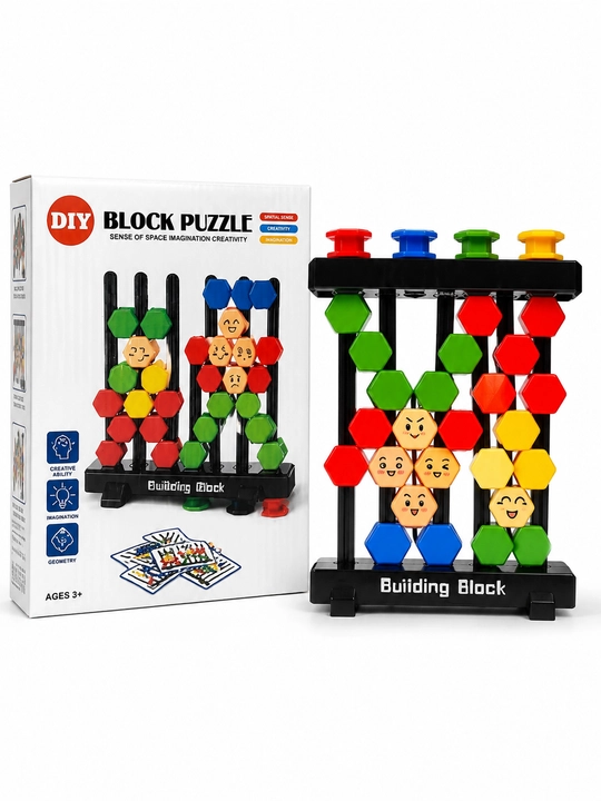 Block Puzzle rangli mantiqiy o‘yin, shakl yasash va qurish o‘yinchog‘i - 