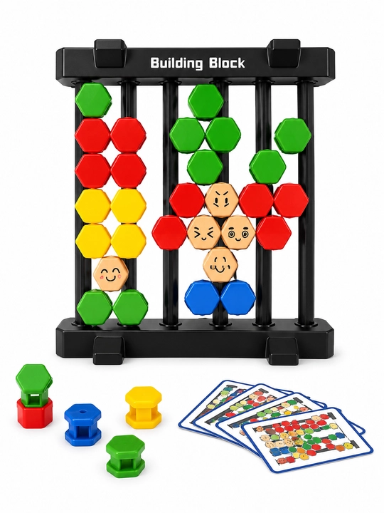 Block Puzzle rangli mantiqiy o‘yin, shakl yasash va qurish o‘yinchog‘i