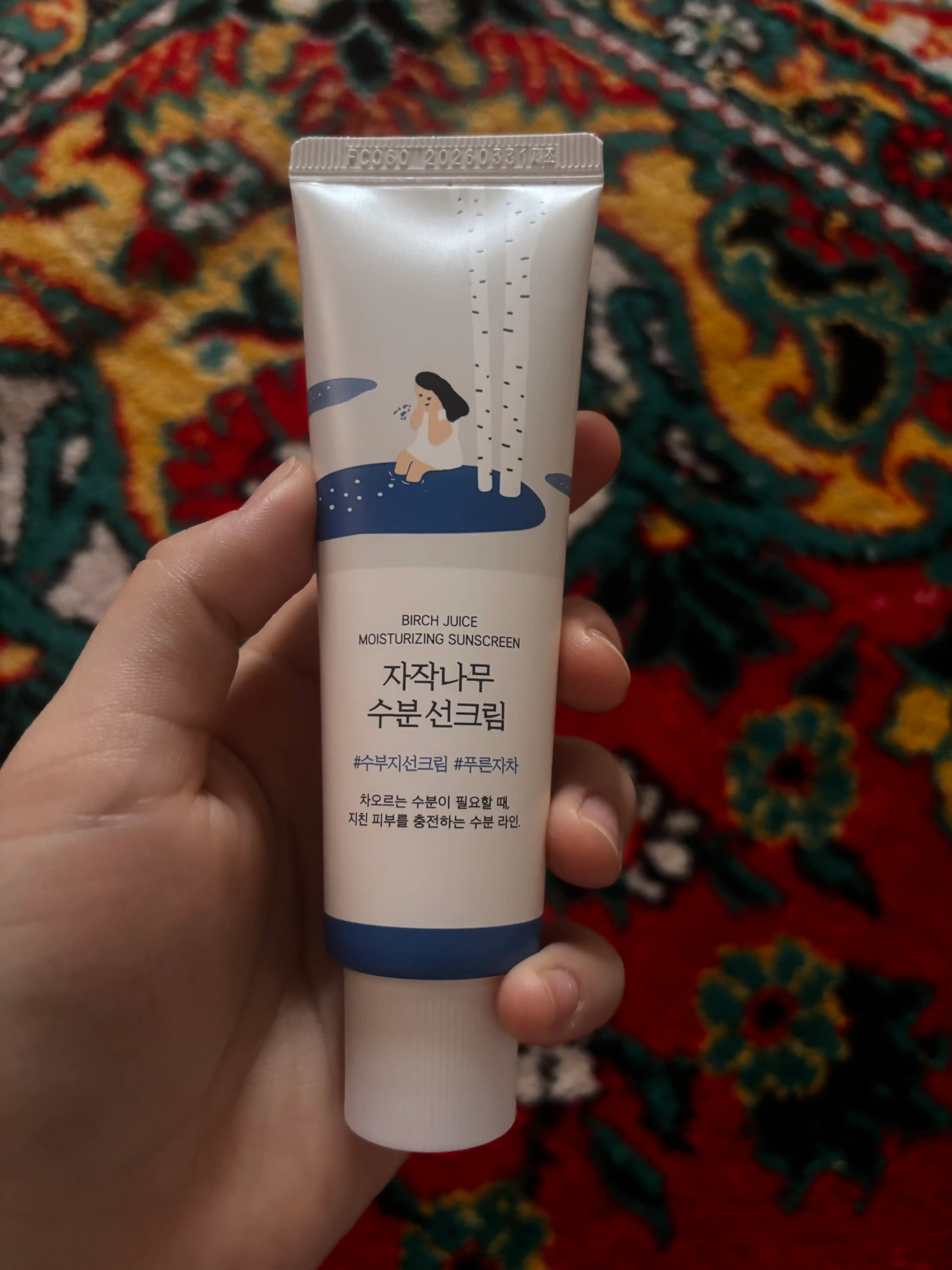 Quyoshdan himoyalovchi krem Round Lab Birch Juice Moisturizing  SPF50
