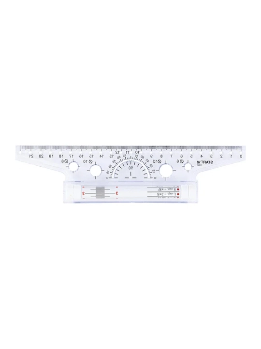 Staff 22 sm li rolikli chizg‘ich (reysshina), metall rolikli, karton quti 210869 - 