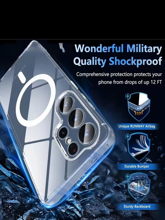 Samsung A14 dan S25 Ultra gacha Shisha Prozrachni Chexol MagSafe Shaffof Himoya G‘ilofi