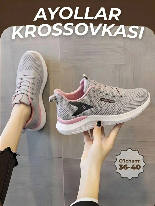 Ayollar oyoq kiyimlari, ayollar krossovkasi, yozgi oyoq kiyim krossovkalar - 