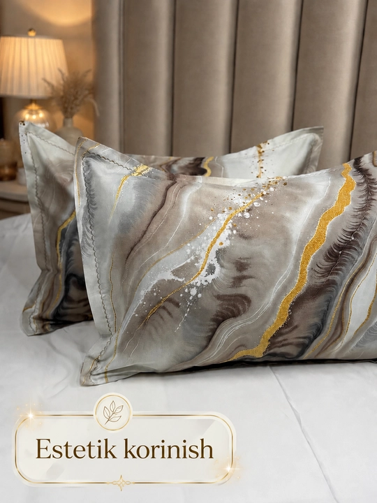 Yostiq jildi 70x50, Super satin, 2 dona ,100% paxta