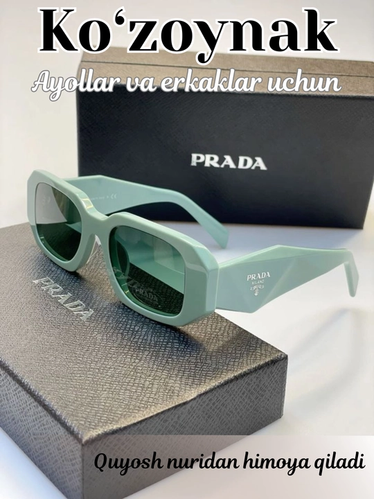 Prada uslubidagi premium quyosh ko‘zoynagi, ayollar va erkaklar uchun UV400 - 