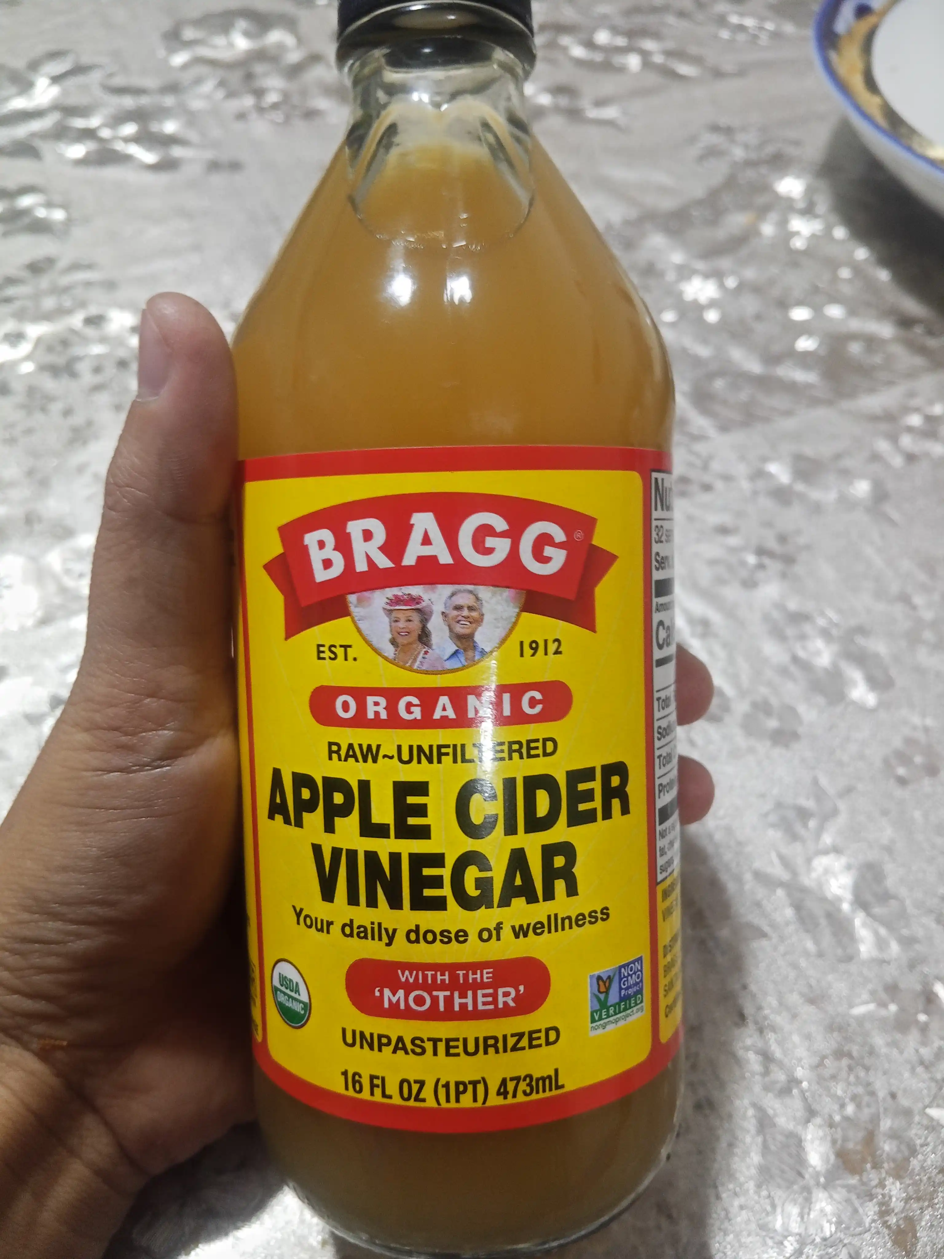Bragg sirkali organik olma sirkasi, filtrlanmagan, 473 ml