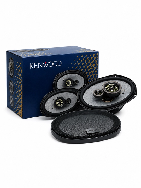 Авто колонки, KENWOOD KFC-HQ718 7x10 дюймов, 3-полосные, чёрные, 320 Вт, 2 шт