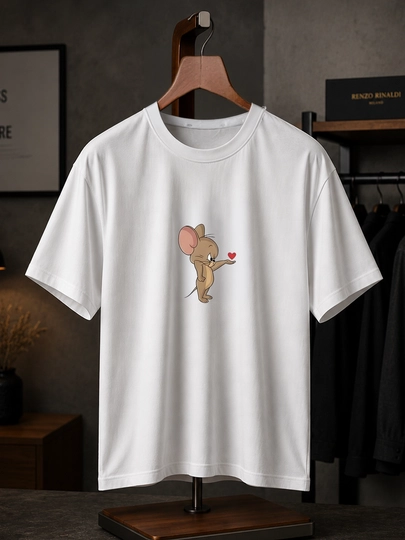 Женская футболка, оверсайз, хлопок — MEWEAR3-FUTBOLKACITY001-БЕЖЕВ-Ovesize-L