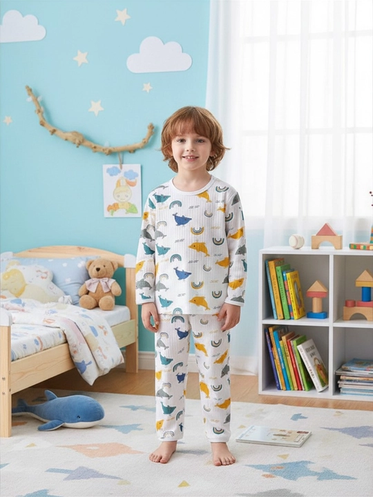 O‘g‘il bolalar va qizlar uchun pijama, 100% paxta