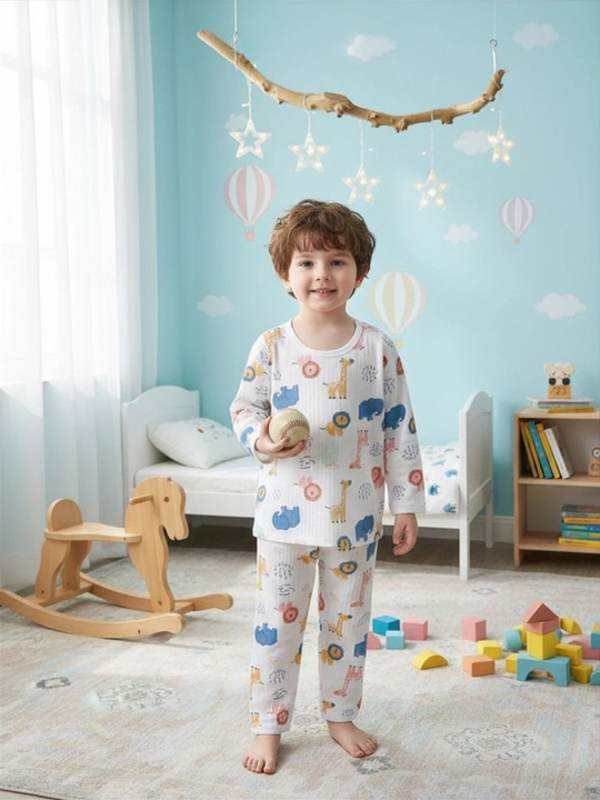 O‘g‘il bolalar va qizlar uchun pijama, 100% paxta