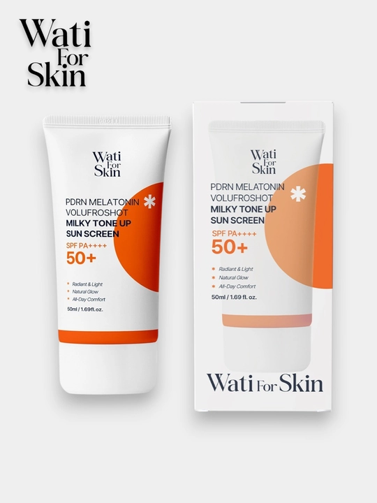 Солнцезащитный крем Wati for Skin PDRN Melatonin Borpro Shot Milky, SPF PA++++, 50 мл