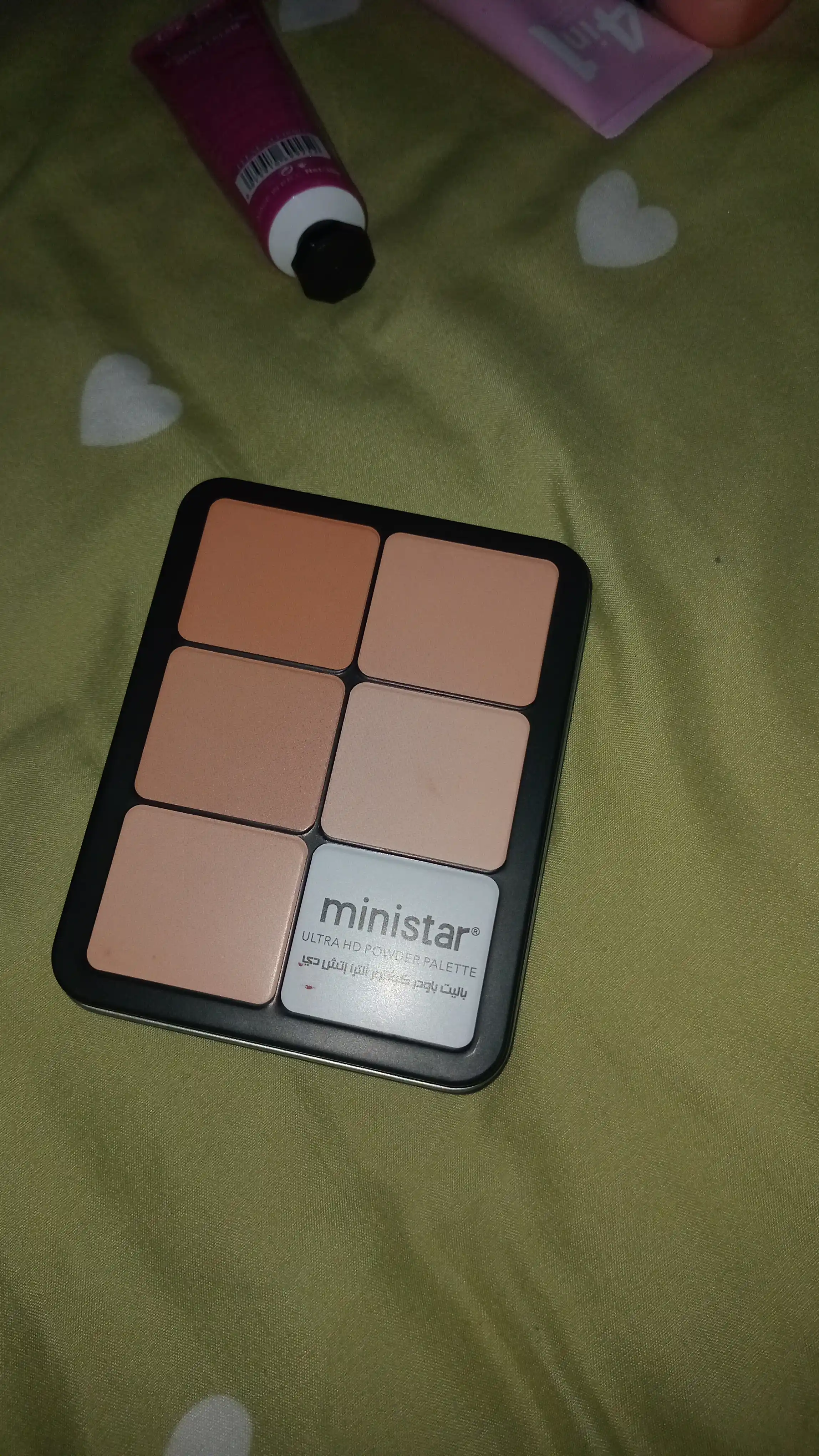 Ministar Ultra HD Powder Palette konturing uchun 12rangli upalar to'plami yuz korreksiyasi