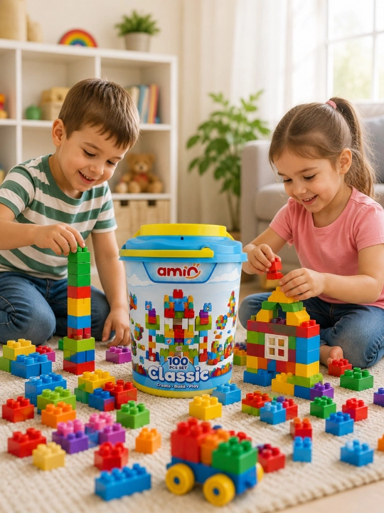 Строительные блоки для детей в стиле LEGO