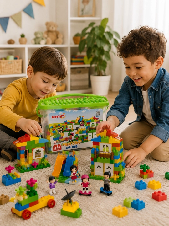 Строительные блоки для детей в стиле LEGO