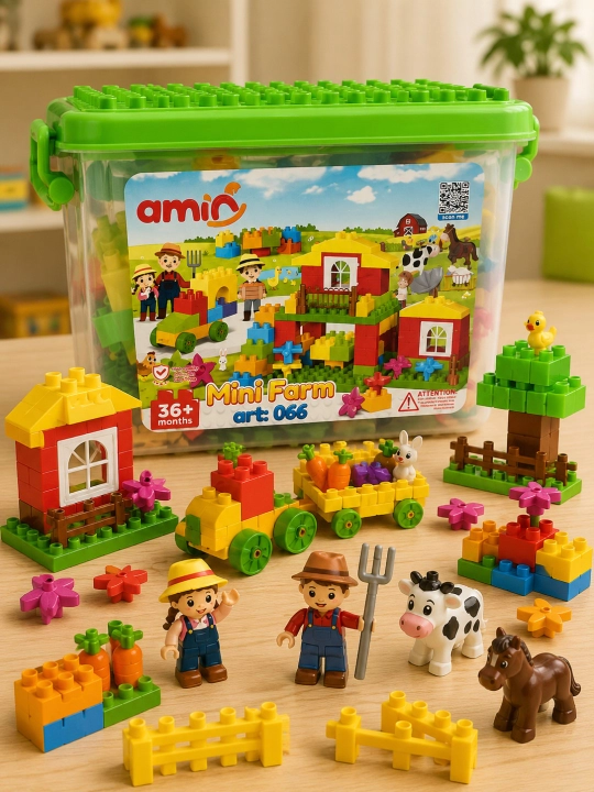 Строительные блоки для детей в стиле LEGO