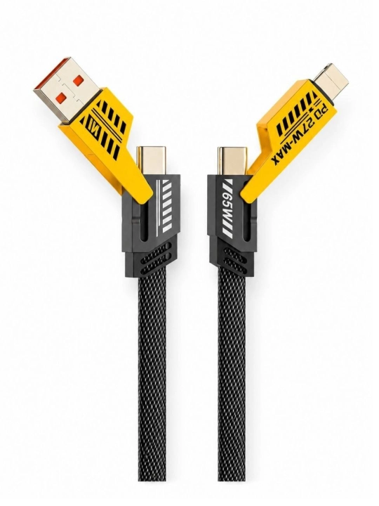 Transformer USB kabel, 4 tasi 1 da, Turbo, Type-C/Lightining - USB-A/Type C