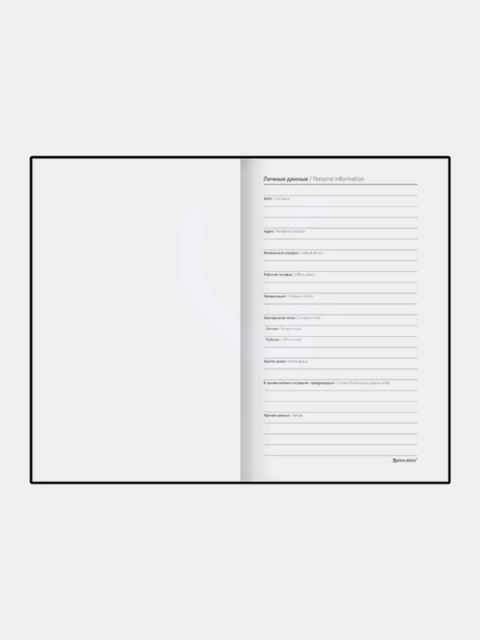 BRAUBERG bej biznes bloknoti, A5, 165x218 mm, teri ostiga mo‘ljallangan soft-touch, tutqich, 80 varaq, katakli