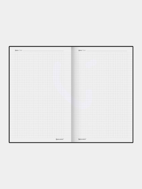BRAUBERG bej biznes bloknoti, A5, 165x218 mm, teri ostiga mo‘ljallangan soft-touch, tutqich, 80 varaq, katakli