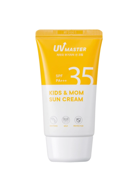 UV MASTER Kids N Mom Sun Cream 45 ml bolalar va kattalar uchun quyoshdan himoya kremi