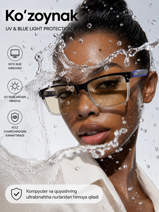 Ko‘zoynak Blue Light Filter UV400, Metall va Plastik Rama, Mystery