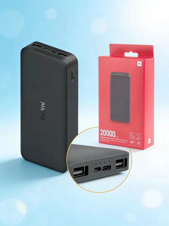 Внешний аккумулятор Redmi Power Bank 20000mAh 18W Fast Charge, оригинальный повербанк - 