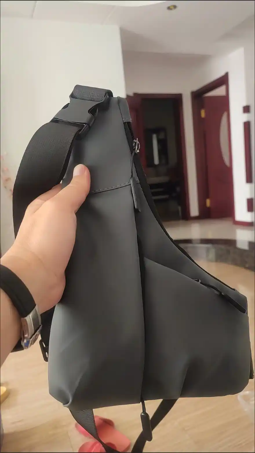Мужская сумка через плечо sling bag водоотталкивающая повседневная