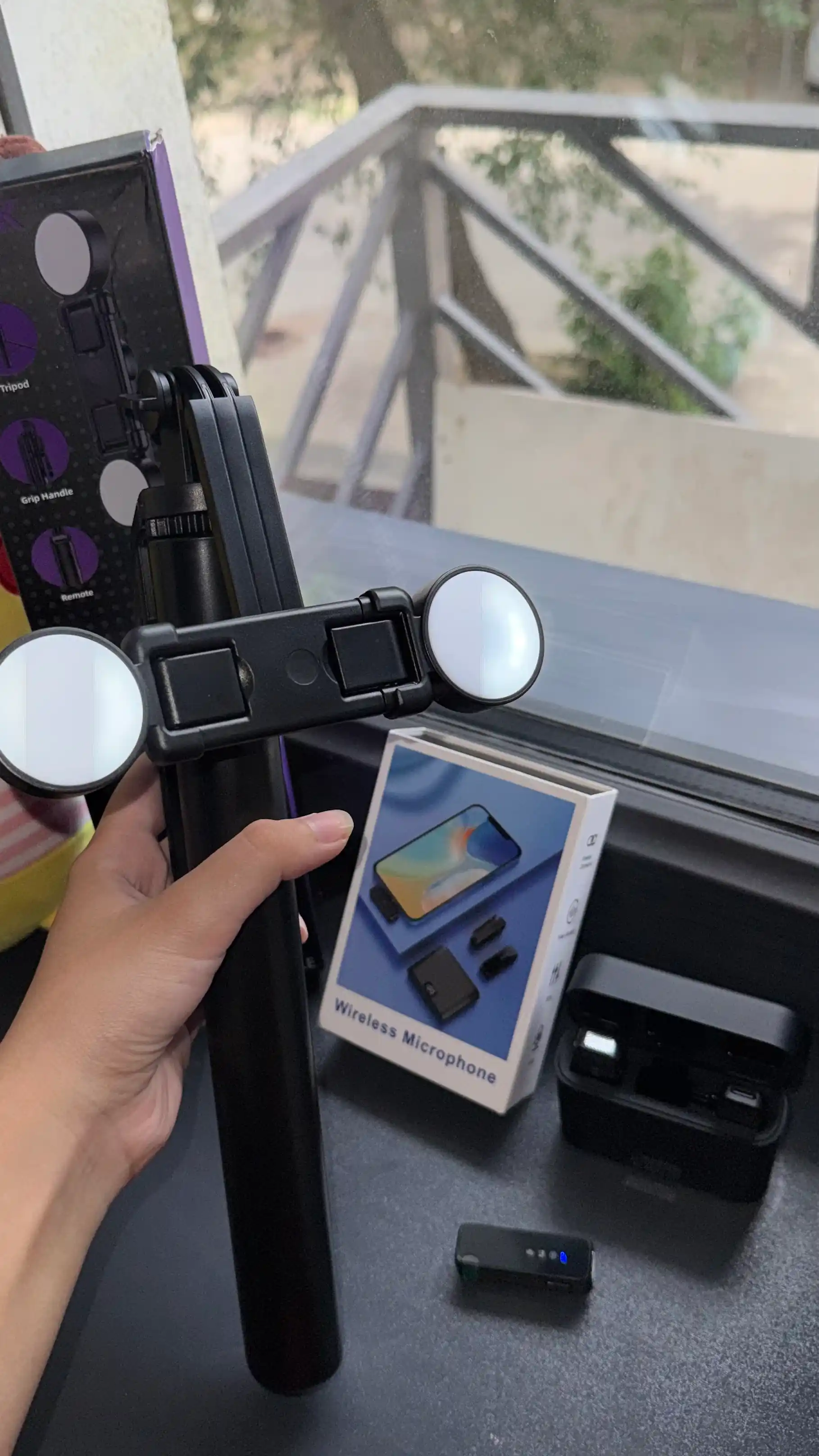 Simsiz telefon mikrofoni, shovqinni bosuvchi, iPhone va Android uchun, petlichka