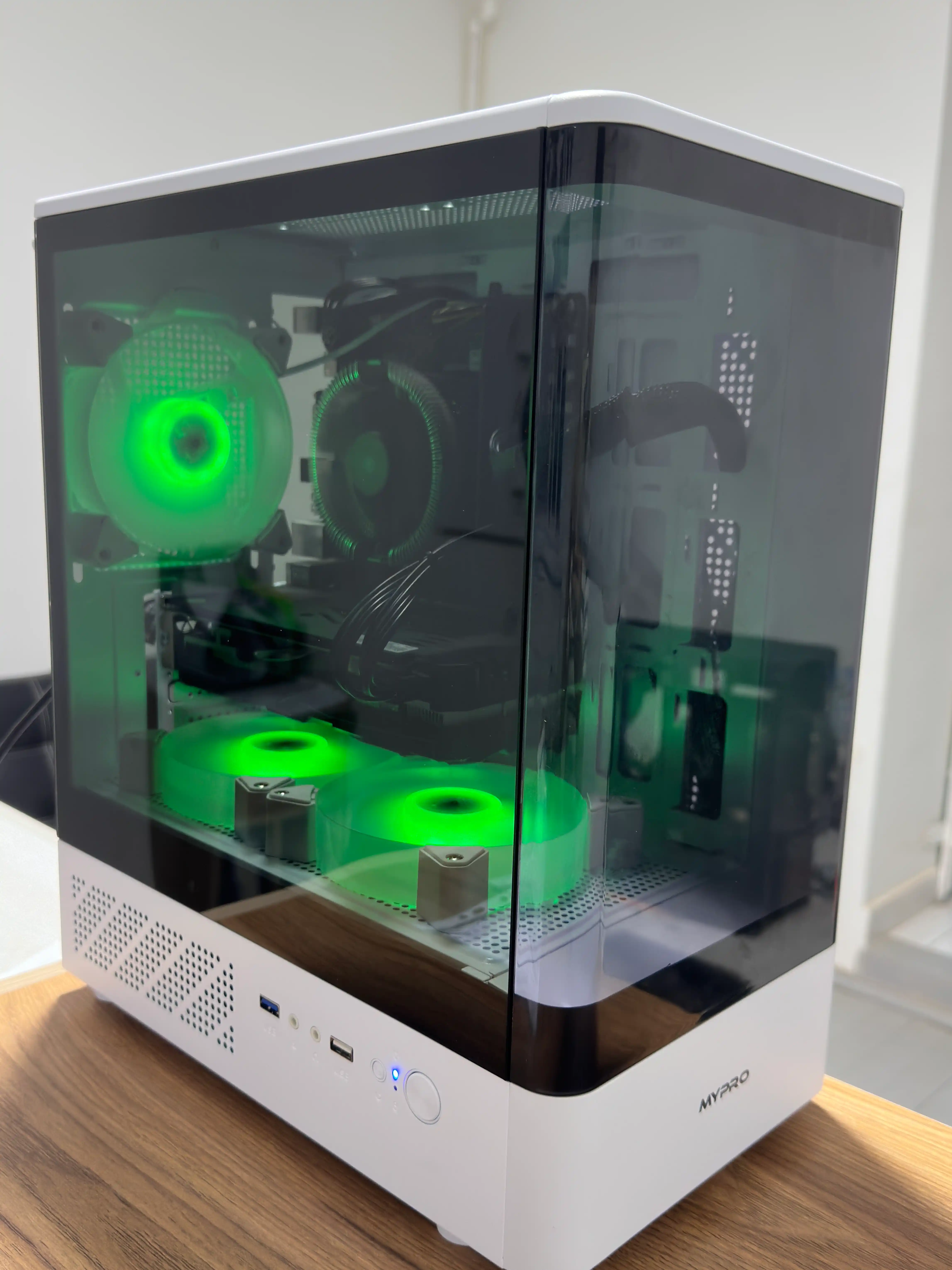 Bo‘sh korpus, MYPRO NOVA shaxsiy kompyuter uchun akvarium keys korpus, 3 RGB cooler