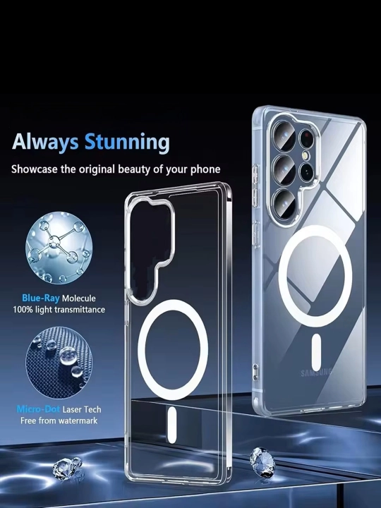 Samsung A14 dan S25 Ultra gacha Shisha Prozrachni Chexol MagSafe Shaffof Himoya G‘ilofi