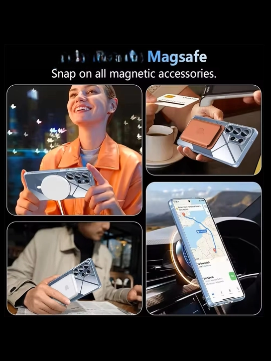 Samsung A14 dan S25 Ultra gacha Shisha Prozrachni Chexol MagSafe Shaffof Himoya G‘ilofi