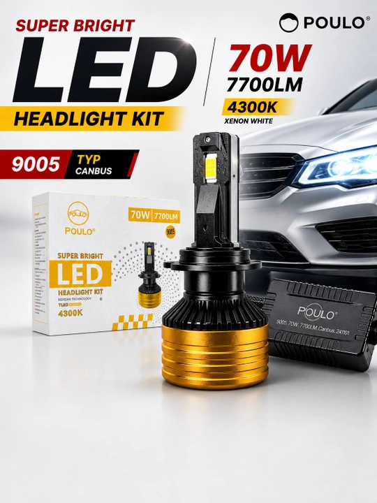 Svetodiod LED linza avtomobil uchun POULO Bi-Light B1 2.5 95W yaqin va uzoq yoritish uchun - 