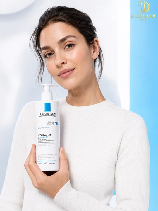 Мягкий уход для умывания лица Effaclar H IsoBiome La Roche для свежести и чистоты 390 ML