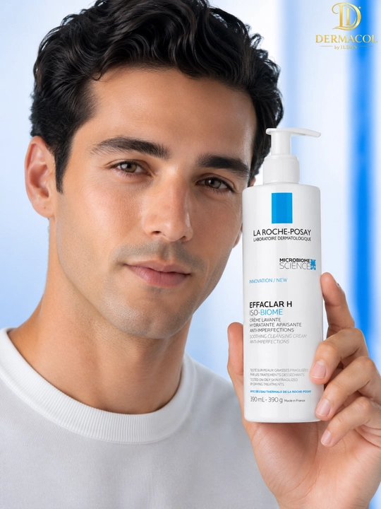 Мягкий уход для умывания лица Effaclar H IsoBiome La Roche для свежести и чистоты 390 ML