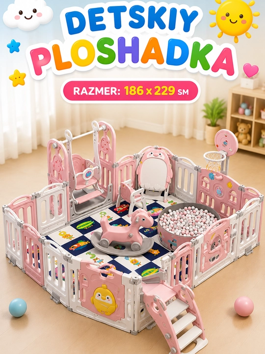 Детская складная игровая площадка - 