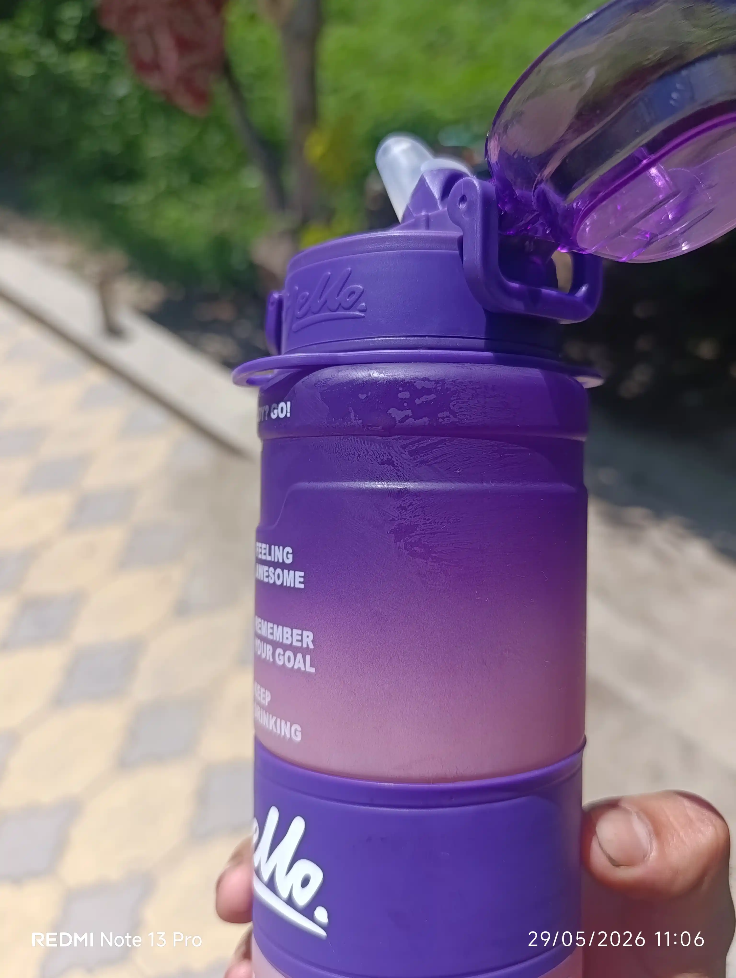 Suv idish, sheyker butilkalar, fitnes va kunlik sport uchun suv idish, 1000 ml matli