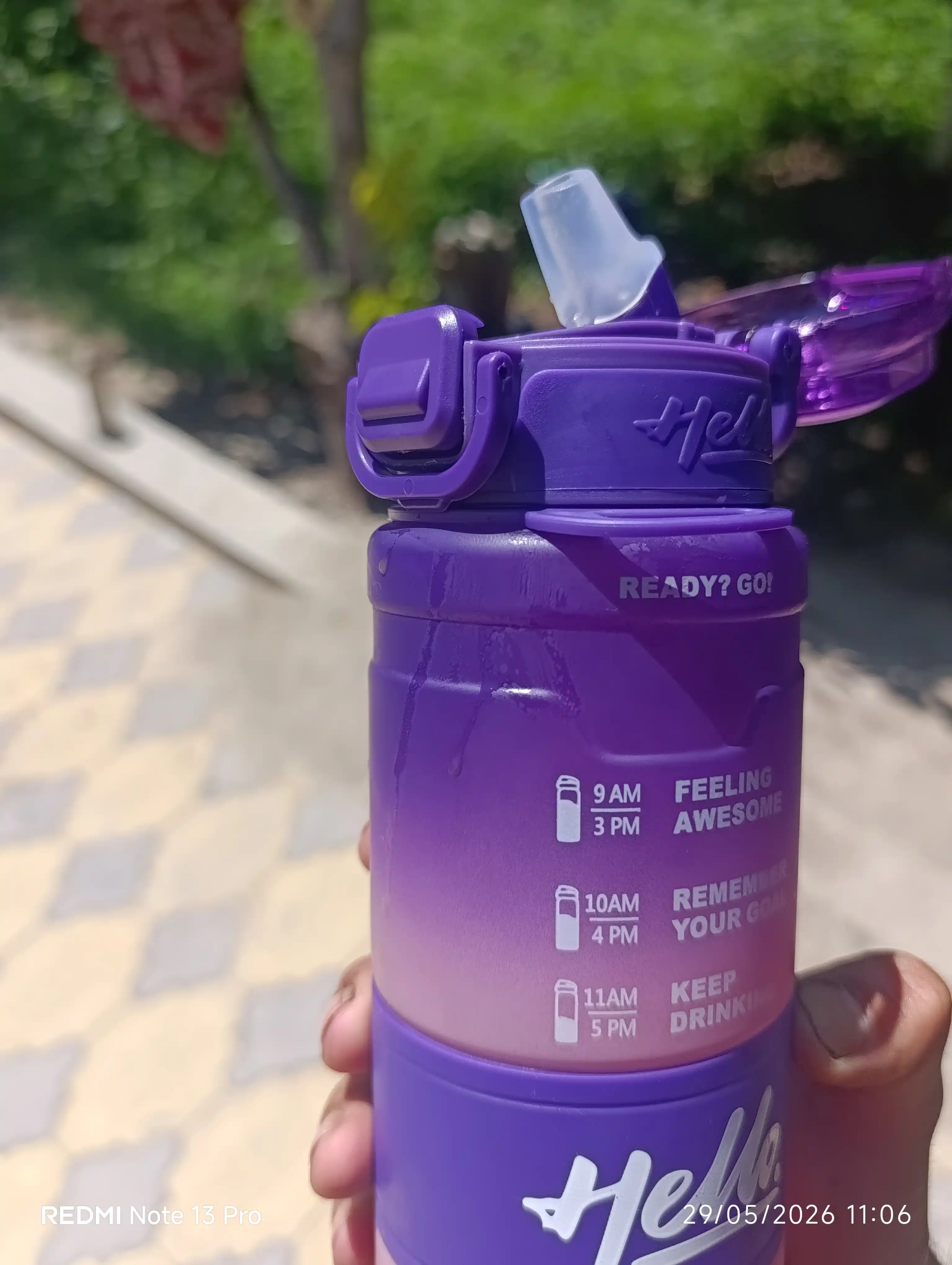 Suv idish, sheyker butilkalar, fitnes va kunlik sport uchun suv idish, 1000 ml matli
