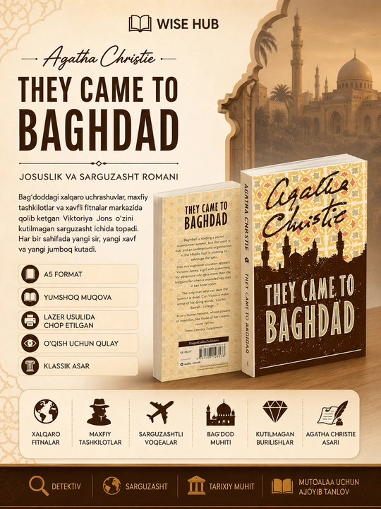 THEY CAME TO BAGHDAD Agatha Christie ingliz tilida - 