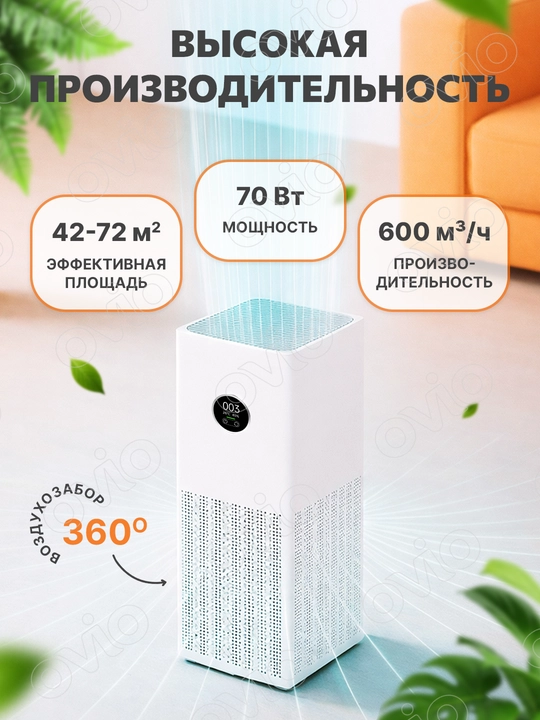 Xiaomi Smart Air Purifier 4 (Lite/Pro H) havo tozalagich + qo‘shimcha filtr