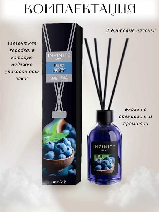 Аромадиффузор для дома INFINITE LOVE Blueberry 110 ml