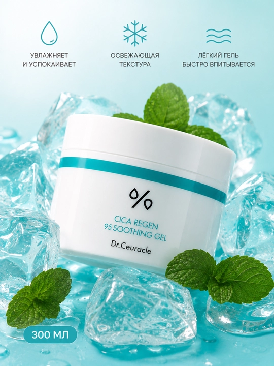 Tinchlantiruvchi yuz geli Dr.Ceuracle Cica Regen 95 Soothing Gel - 