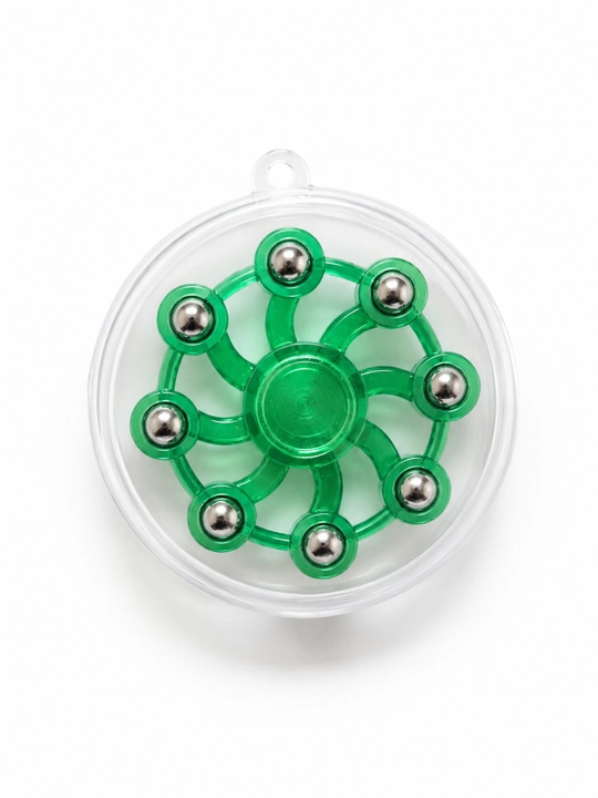 Magnitli antistress spinner, metall sharchali fidget toy, 3+ yosh - 