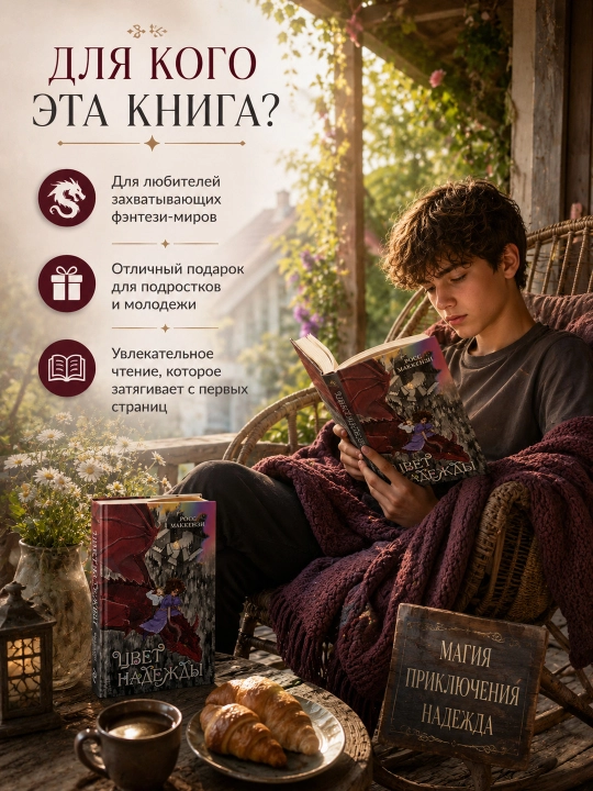 "Rang umidi" MakKenzi Ross kitobi badiiy adabiyot o'smirlar uchun fentezi janrida