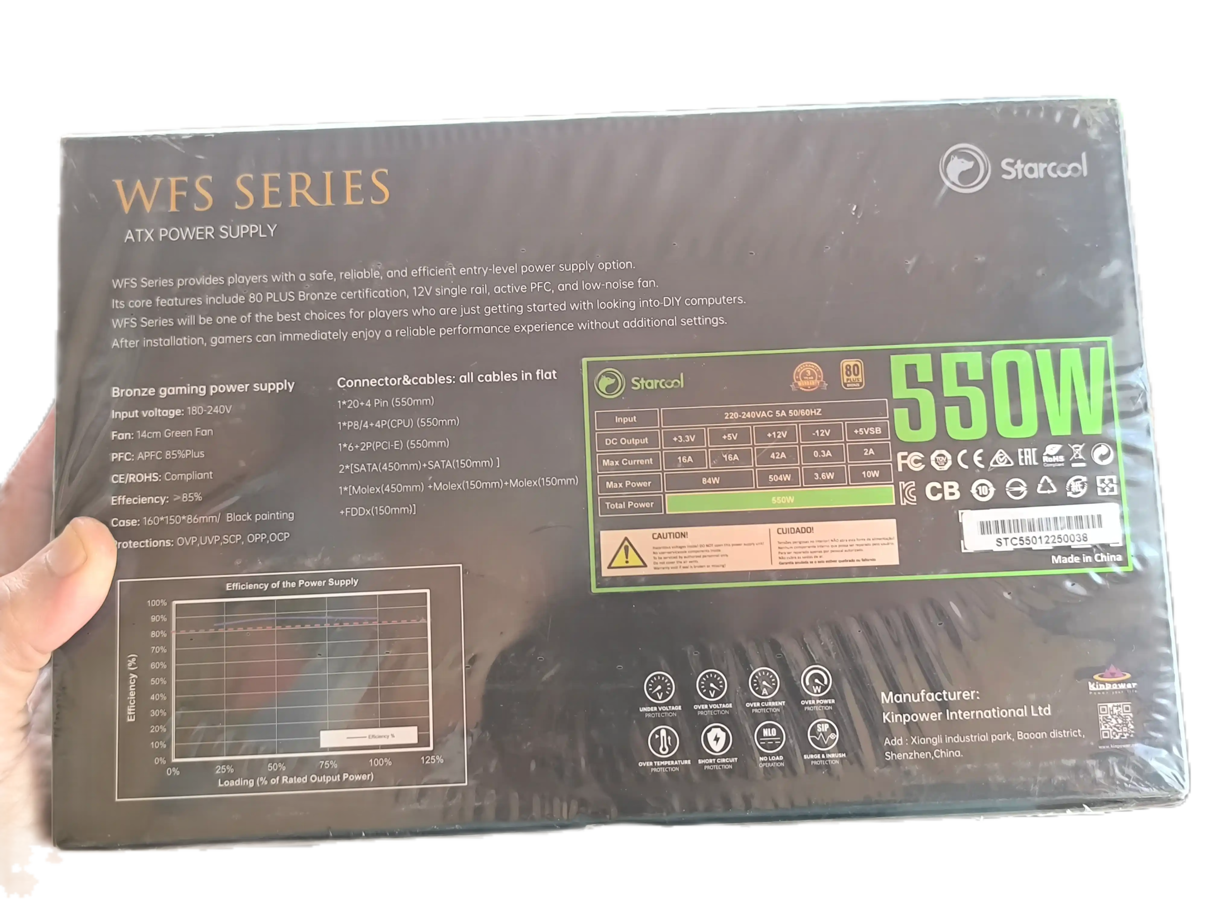 Блок питания для компьютера StarCool 80+ Bronze
