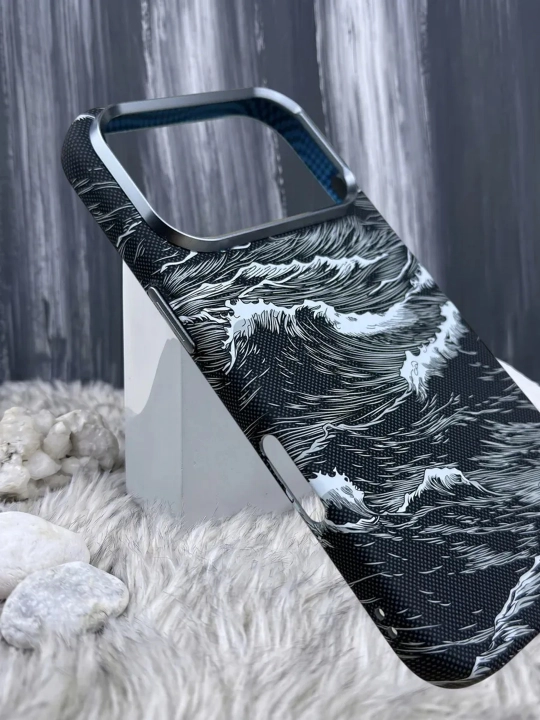 IPhone uchun karbon dizaynli MagSafe himoya g‘ilofi 13 Pro – 18 Pro Max