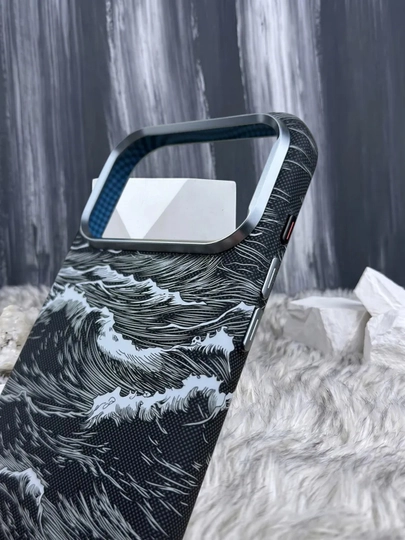 IPhone uchun karbon dizaynli MagSafe himoya g‘ilofi 13 Pro – 18 Pro Max