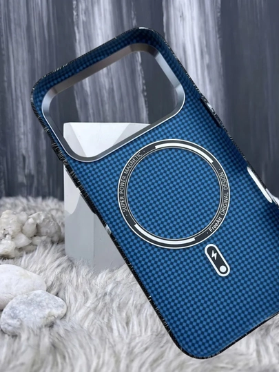 IPhone uchun karbon dizaynli MagSafe himoya g‘ilofi 13 Pro – 18 Pro Max