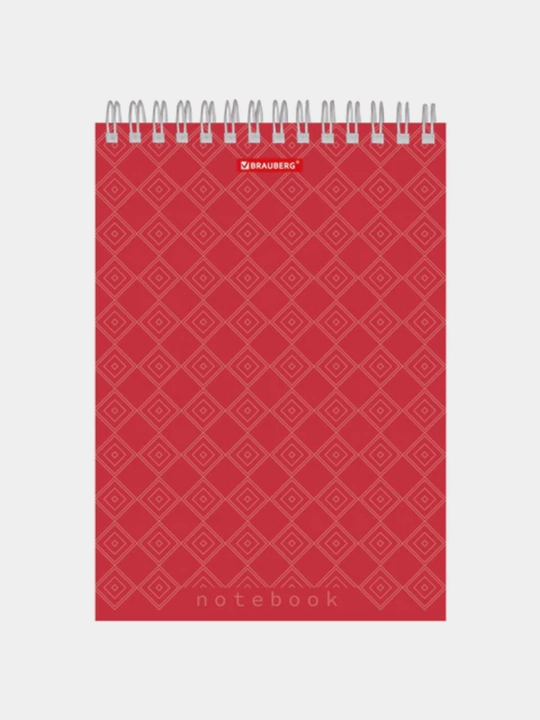 A5 bloknot 146x205 mm, 60l, taroq, karton, taglik, katak, BRAUBERG, rasm bir xil rangda - 