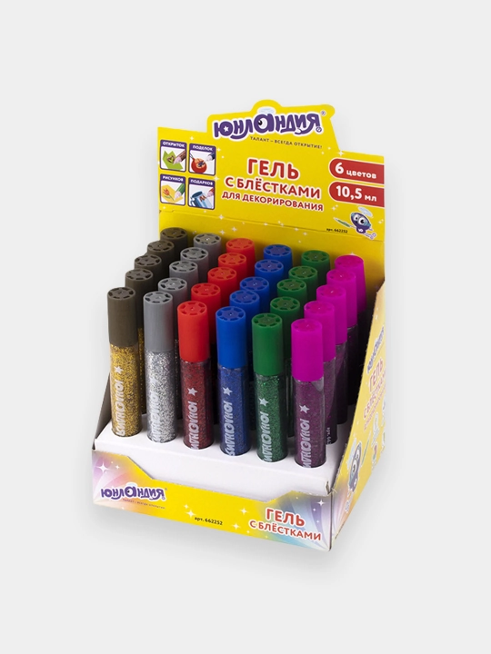 YUNLANDIYA yaltiroq jeli, 10,5 ml, turli xil ranglar, 3 dona - 