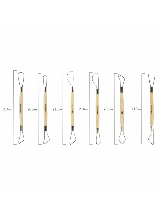 BRAUBERG ART Yog'och va metalldan modelirlash petli steklari to'plami 6 ta, art. 271168 - 