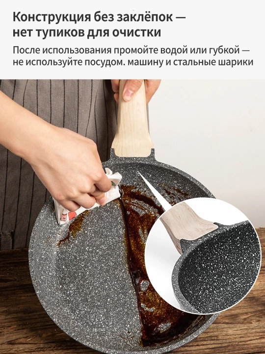 Сковорода антипригарная со стеклянной крышкой, размеры 24, 28 см